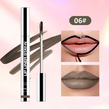Lip Liner Tattoo, Peel Off, Long Lasting, ,nfused with Hyaluronic Acid & Vitamin E