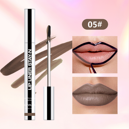 Lip Liner Tattoo, Peel Off, Long Lasting, ,nfused with Hyaluronic Acid & Vitamin E
