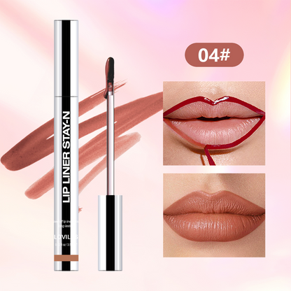 Lip Liner Tattoo, Peel Off, Long Lasting, ,nfused with Hyaluronic Acid & Vitamin E