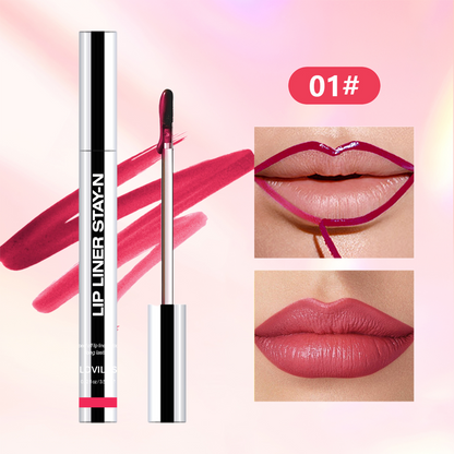 Lip Liner Tattoo, Peel Off, Long Lasting, ,nfused with Hyaluronic Acid & Vitamin E