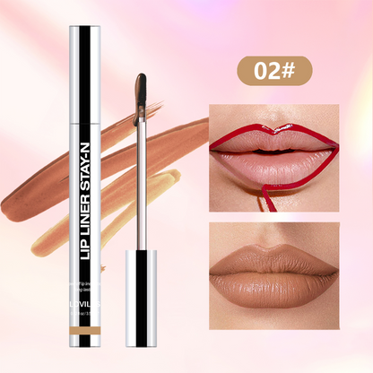 Lip Liner Tattoo, Peel Off, Long Lasting, ,nfused with Hyaluronic Acid & Vitamin E