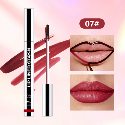 Lip Liner Tattoo, Peel Off, Long Lasting, ,nfused with Hyaluronic Acid & Vitamin E