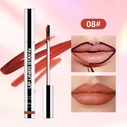 Lip Liner Tattoo, Peel Off, Long Lasting, ,nfused with Hyaluronic Acid & Vitamin E