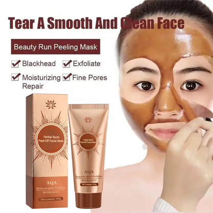 🔥[Official Brand Store] AQA™ Herbal Spots Peel-Off Facial Mask (✨BUY 2 GET 1 FREE🎁)
