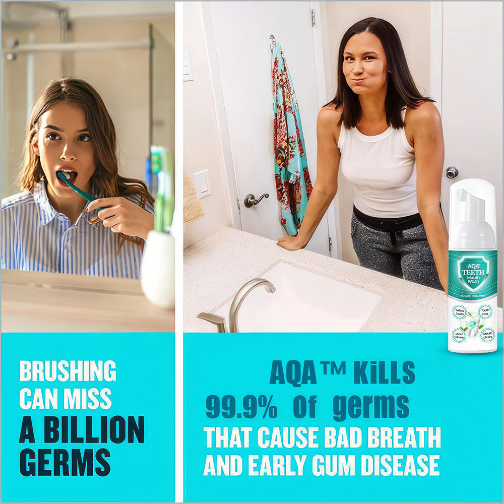 🔥 LAST DAY SALE 70% OFF 🔥AQA™ NEW TEETH Mouthwash - Solve all Oral Problems