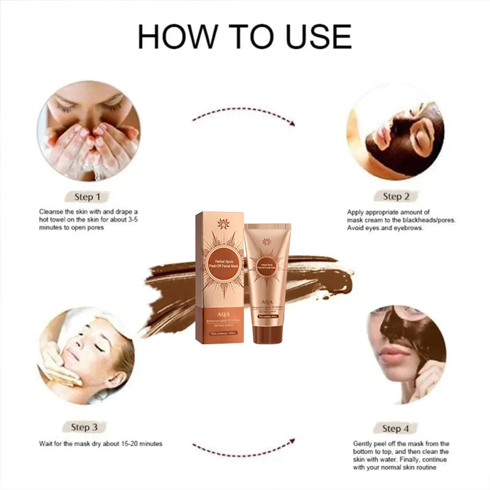 🔥[Official Brand Store] AQA™ Herbal Spots Peel-Off Facial Mask (✨BUY 2 GET 1 FREE🎁)